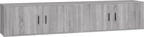 vidaXL Dulapuri TV montate pe perete 2 buc. gri sonoma, 100x34,5x40 cm