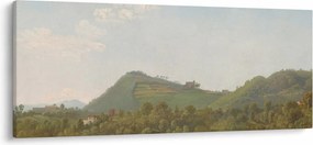 Tablou - Simon Denis,  View Near Naples, reproducere (120x50 cm)