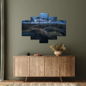 Tablou cu priveliște spre vărfurile Islanda (150x105 cm)