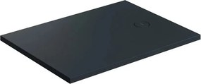 Cadita de dus compozit Omnires AquaRock M+ dreptunghiulara negru lava mat 90x100 cm