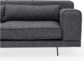 Colțar Artie Jivago gri închis, colț pe partea stângă