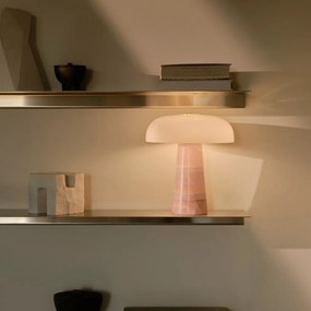 Veioza Design Nordic Minimalist, Jad, Sticla, Glossy Mini roz