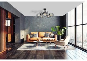 Lustră aplicată KARO 5xE27/15W/230V neagră