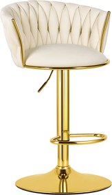 Scaun Bar Magnus Catifea Bej, Baza Aurie