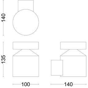Aplică LED de exterior Philips LAVEN LED/6W/230V 2700K IP44