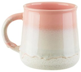 Cană din gresie roz Sass & Belle Mojave, 360 ml