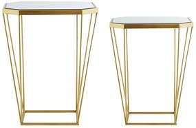 Set 2 mese de cafea SIENE (MDF) (auriu). 1018586