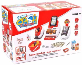 Casa de marcat de jucarie, rosu-alb