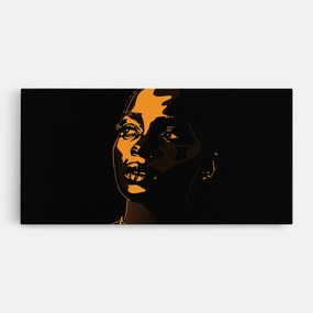 Tablou Canvas, 50x100cm, Dormitor si Living, Femei, Femei africane, African Yellow Light
