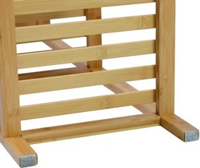 Raft din bambus, 5 rafturi, 60 x 26 x 130 cm
