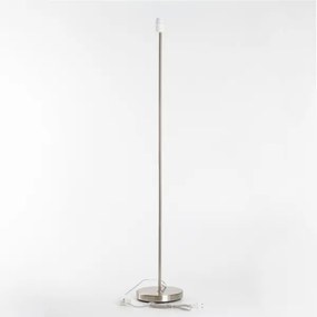 Brilagi - Lampă LED de podea CERIA 1xE27/40W/230V Ø 45 cm bej/crom mat