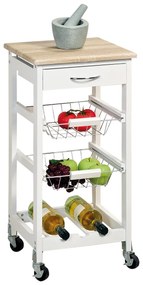 Kesper 25814 Cărucior de bucătărie cu blat de lucru, 77 x 36 x 36 cm