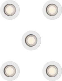 Philips - Set de 5 spoturi încastrate PERIDOT 1xGU10/7W/230V alb