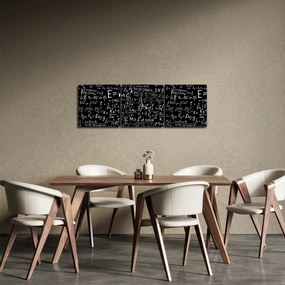 Tablou - Matematică (cu ceas) (90x30 cm)