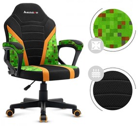 Scaun gaming confortabil pentru copii MINECRAFT