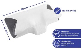 Pernă anatomică cu spumă cu memorie 36x60 cm – Maximex