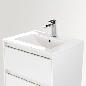 Mobilier de baie Porto 60 inferior cu lavoar alb