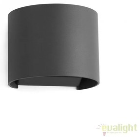 Aplica de perete LED exterior IP54 stil decorativ SUNSET neagra 70687