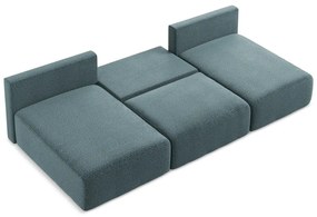 Colțar turcoaz extensibil/cu spațiu de depozitare Kalena – Makamii