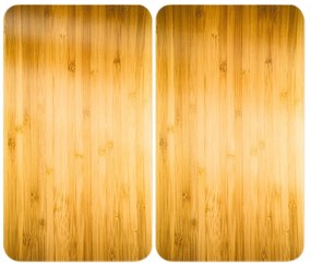 Protecții de aragaz 2 buc. din sticlă temperată 52x30 cm Wooden – Maximex