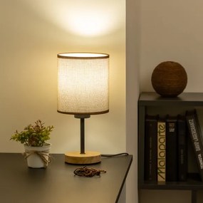 Lampă de masă Brilagi NUBILA WOOD 1xE27/25W/230V stejar/maro