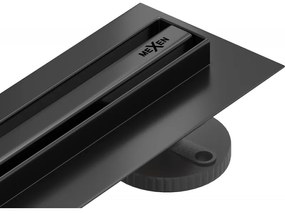 Mexen Flat 360° Slim scurgere liniară rotativă 120 cm, Neagră - 1741120