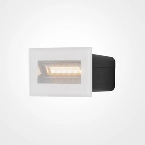 Spot LED incastrabil scari / perete exterior IP65 Bosca alb 8,4cm