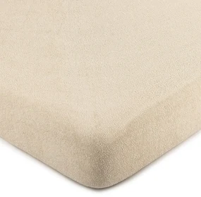 Cearșaf de pat 4Home bumbac frotir, bej, 200 x 220 cm