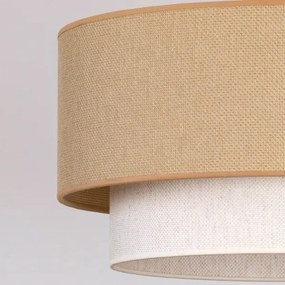 Brilagi - Lustră LED aplicată BOHO ECO, 1xE27/10W/230V, Ø 40 cm, bej/crem