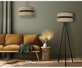 Lampadar Duolla DUO 1xE27/15W/230V d. 40 cm ratan/negru