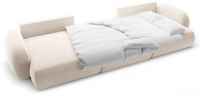 Colțar crem extensibil/cu spațiu de depozitare cu tapițerie din chenille (în formă de "U") Tonale – Cosmopolitan Design