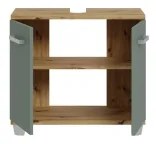 Dulap de baie VENOM verde/stejar artisan