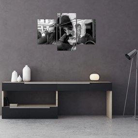 Tablou - Charles Chaplin la Praga (90x60 cm)