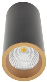 Spot LED aplicat design minimalist LONG negru/auriu C0154 MX + RC0153/C0154 GOLD