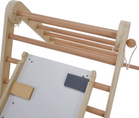 Montessori Triunghiul Pikler 3în1, natural/mix de culori, OPRIN