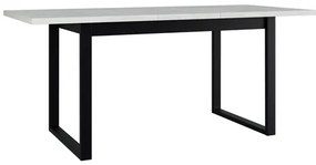 Masă sufragerie extensibilă Elarna 80 x 140 180 III (Stejar sonoma + Negru) (pentru 4-8 persoane). 1105374