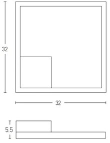 Lustră LED aplicată dimabilă LED/12W/230V negru Zambelis 2029