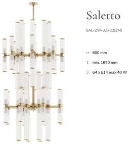 Lustra XXL deosebita design LUX realizata manual SALETTO 32