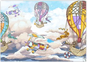 Tablou - Expediție în nori (70x50 cm)