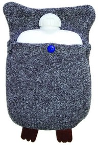 Sticla cu apa calda Hugo Frosch Eco Comfort - bufniță, 0,8 l, gri