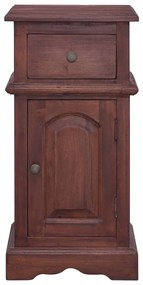288831 vidaXL Noptieră, maro clasic, lemn masiv de mahon