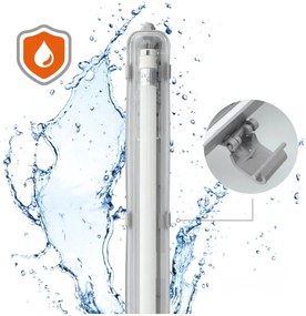 Corp de iluminat LED fluorescent industrial T8 1xG13/18W/230V 4000K IP65 128 cm