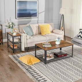 Masuta TAYLOR 60x30 cm, rustic maro