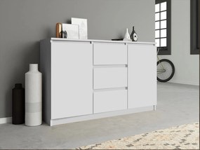 Comoda cu sertare 2D3S 120cm Alb