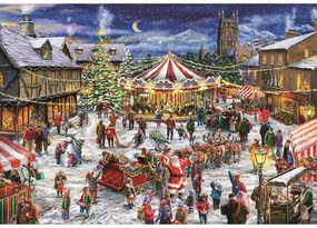 Crăciun Fair Puzzle Clementoni de 1000 de piese