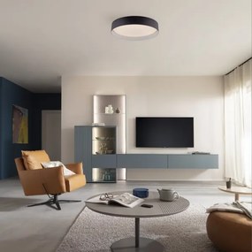 Schöner Wohnen 14594-18 - Plafonieră LED dimabilă TAVOLI LED/20W/230V neagră+telecomandă