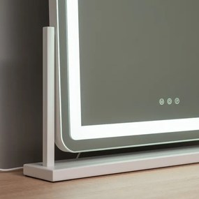 BRILAGI - oglindă de machiaj LED CALIFORNIA cu reglare a intensității LED/25W/230V 55x44 cm albă