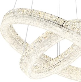 Globo 67387-60 - Lustru suspendat LED reglabil pe cablu LAUREL LED/60W/230V transparent + telecomandă
