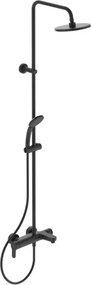 Coloana de dus cu baterie monocomanda si pipa cada negru mat Ideal Standard Cerafine O