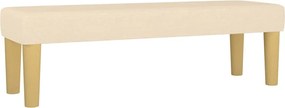 vidaXL Bancă, crem, 100x30x30 cm, textil